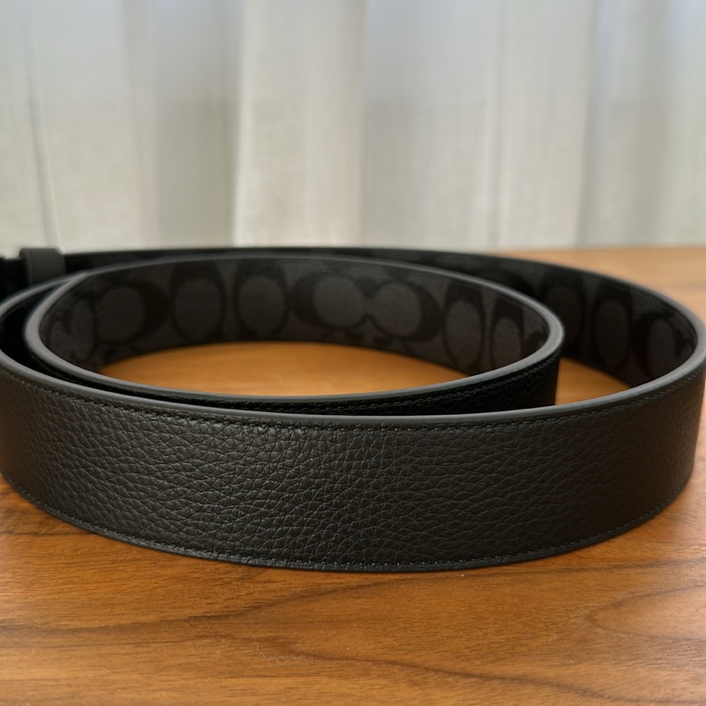 Men’s Leather Reversible Coach Belt